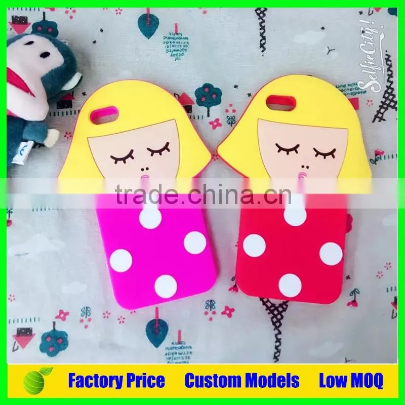 Korea Girl and Boy silicone mobile phone case cover Iph 6plus case cover