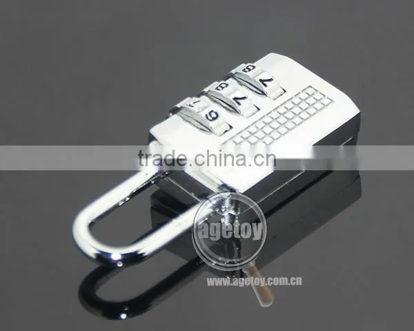 New Travel 3 Digit Code Safe Combination Zinc Alloy Metal Padlock Suitcase Travel Luggage Password Digital Lock