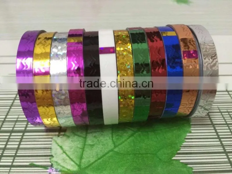 2016years12 Rolls Metallic Nail Art Tape New Raised Grain Line Strips Decoration Sticker UV Gel Polish Fantastic Nail Accesories
