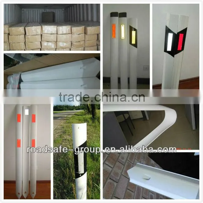 Manufacture road safety reflective PVC delineator post / traffic sign post