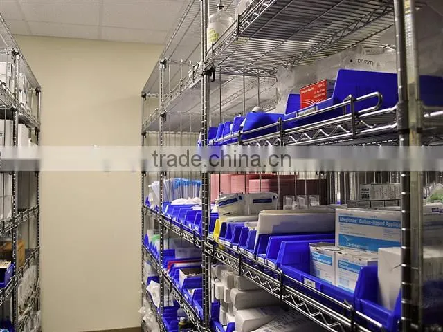 Stainless Steel Wire Shelving for Hospital Storage Use