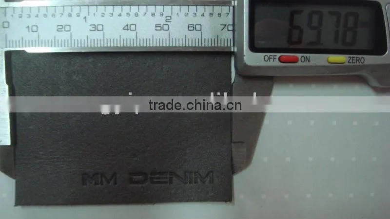garment leather patch label for jeans