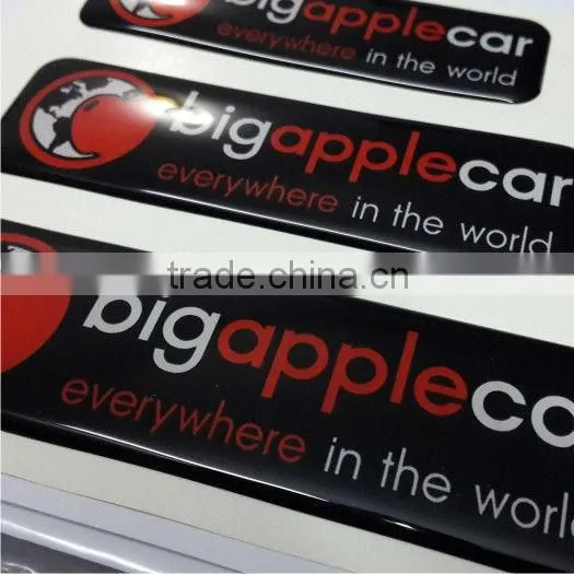 High Quality Hybrid Car Epoxy Dome Logo