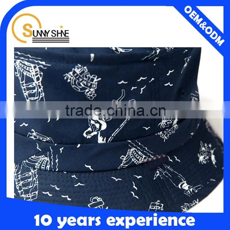Custom National characteristics printed bucket hats custom floral bucket wholesale