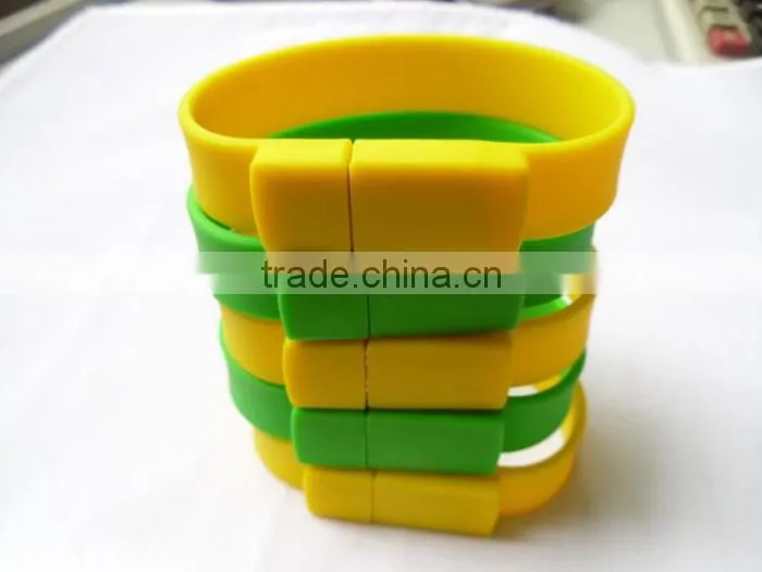 Wrist band silicon usb flash drive for promotional gift