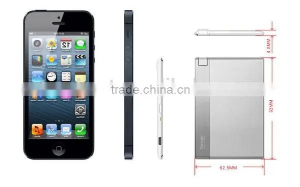 most thin credit card power bank with USB flash