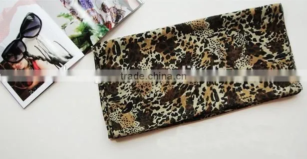 fashion zebra printing circle voile scarf