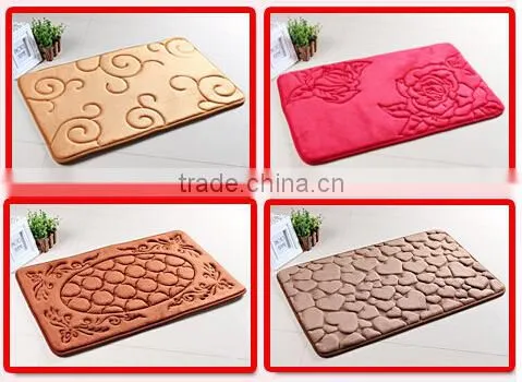 fleece bathmat with anti-slip base