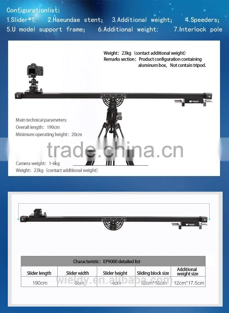 dolly crane DSLR camera slider for making film