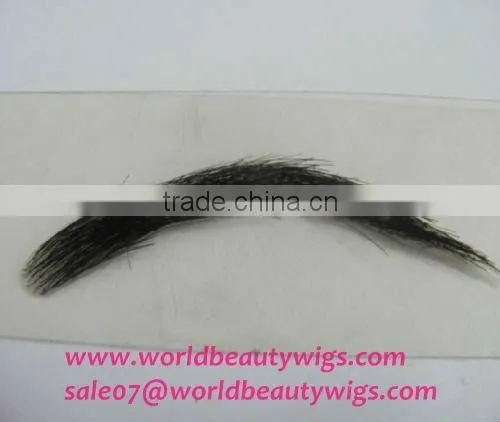 full hand made human hair fake eyebrows