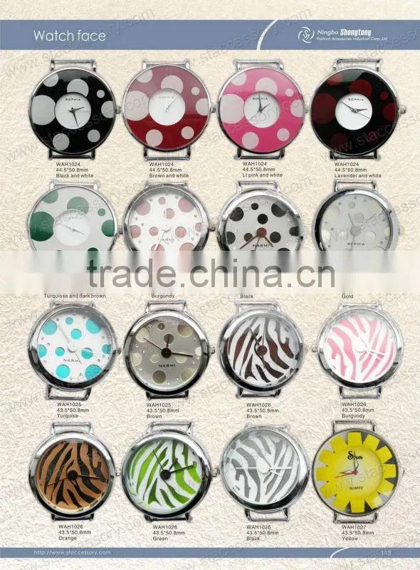 Simple Design Round Alloy Watch Face Wholesale