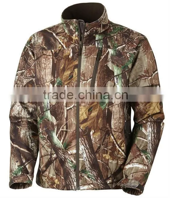 Camo waterproof hunting jacket