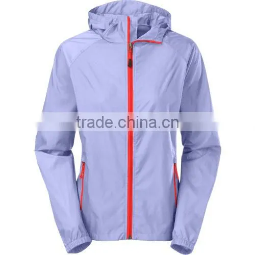 Women nylon windbreaker jackets