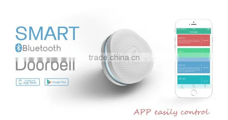 Villa/office install wireless Bluetooth doorbell with friendly app operate,simple and easy control
