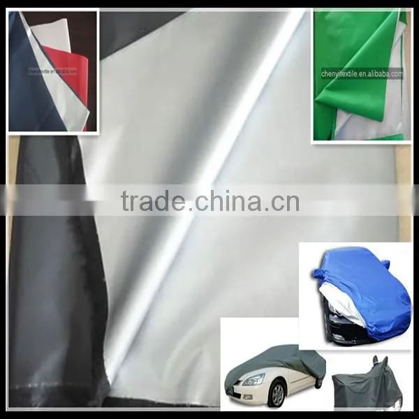 China polyester taffeta silver coated for boat cover car cover