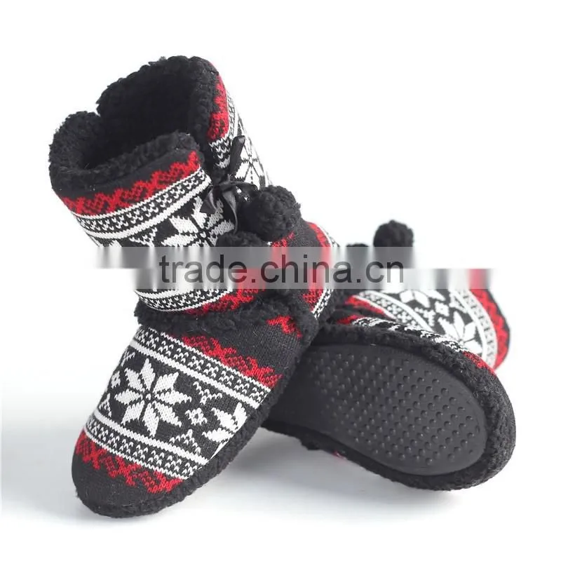 Classical indoor slipper boot for woman