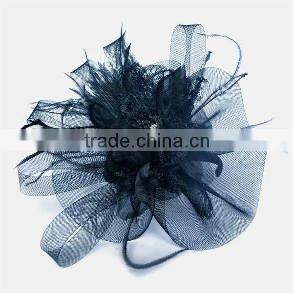 purple Fascinator hair accessory