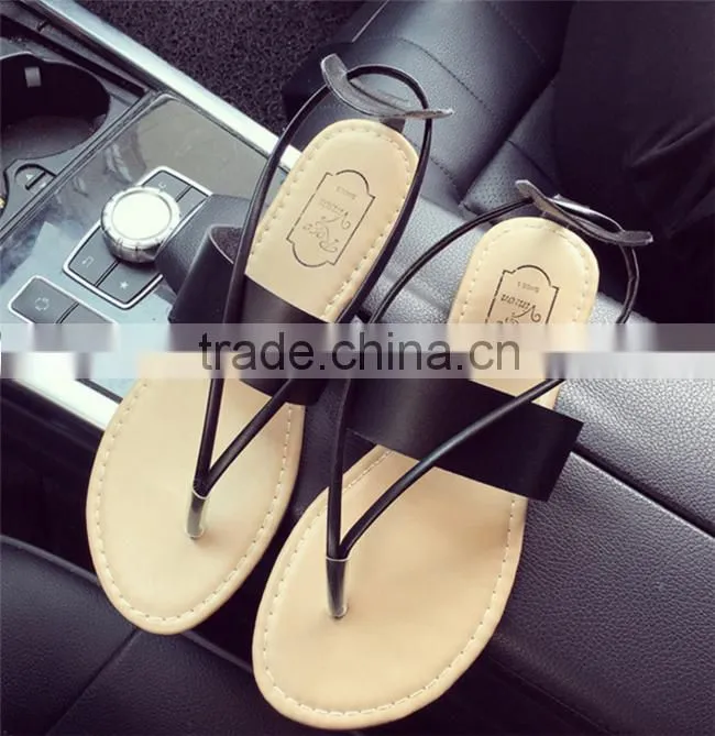 Summer new model flat strap sandals women casual flat shoes ladies Roman sandal