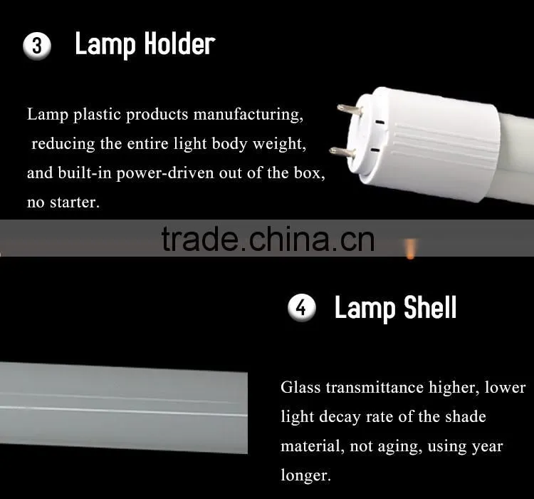 4ft 18w G13 tube japanese , led glass tube light, glass led tube light
