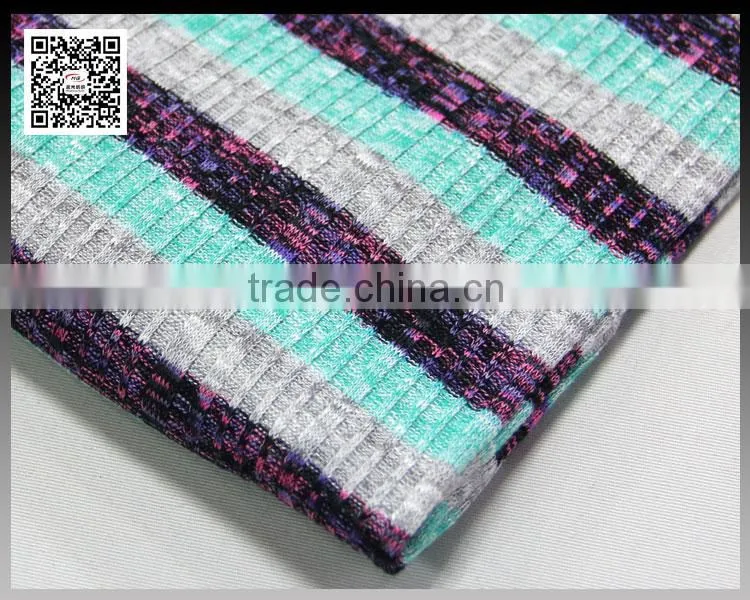 Fashion women clothing polyester rayon slub fabric for ladies fashion dress
