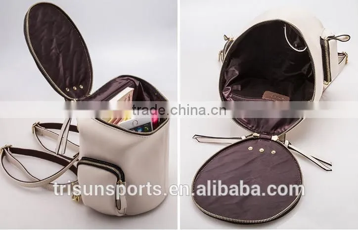 high-quality variety of white women leather model backpack