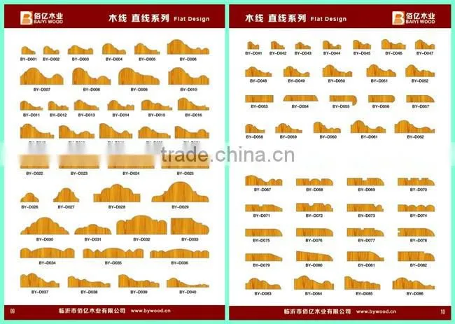 door design wood moulding decorative quarter round moulding