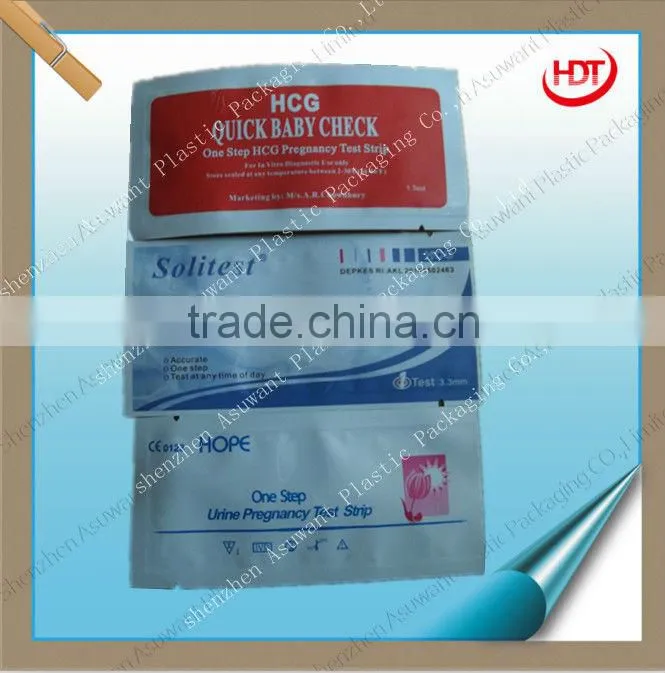 small aluminium foil packaging bag for pregancy test paper