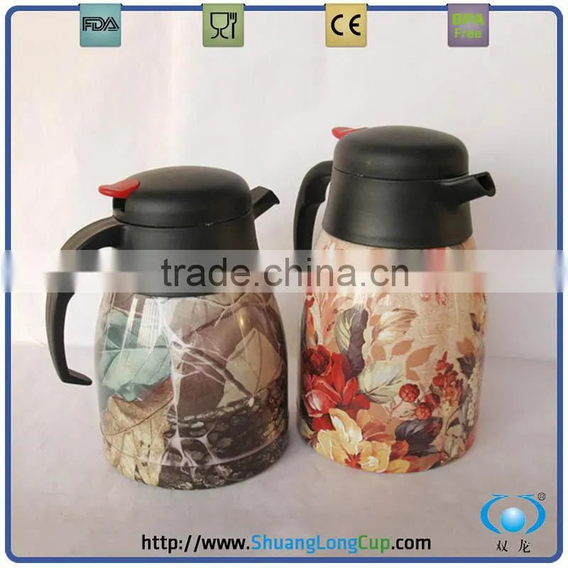 Full color print ss coffee and tea pots/vacuum coffee makers