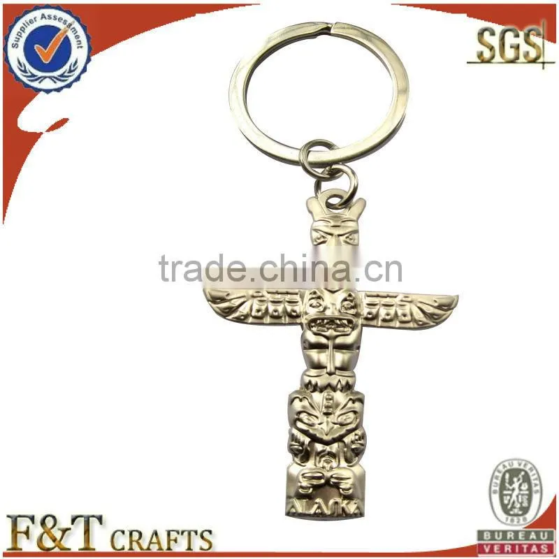 custom made cut out metal keychain