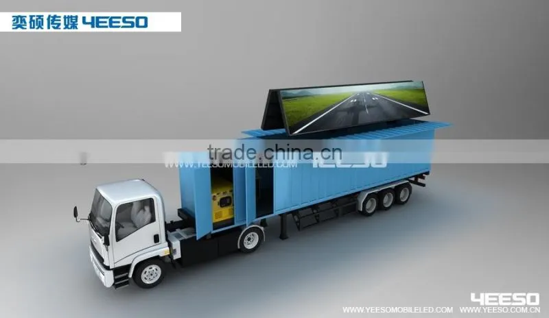 Mobile LED display container, Mobile led billboard van, digital signage van