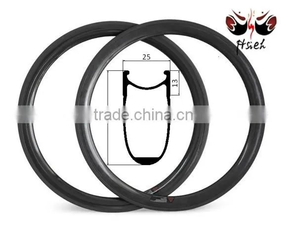 Ultralight 38mm U shape carbon rims Road bicycle clincher rims, 25mm width carbon rim Disc brake