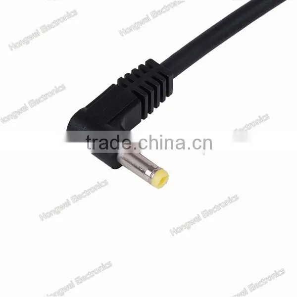 Vertical angle DC adapter power extension cables UL2464 26awg 2C 12V with DC 5.5*2.1 plug extention cable assembly
