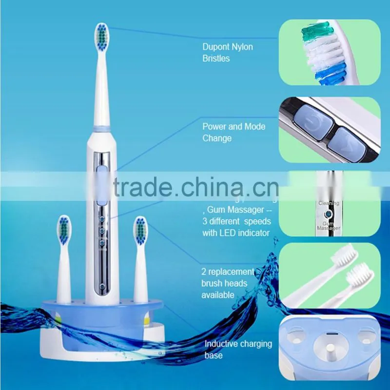 Rechargeable sonic electric san-a toothbrush china with Adjustable frequency Feature