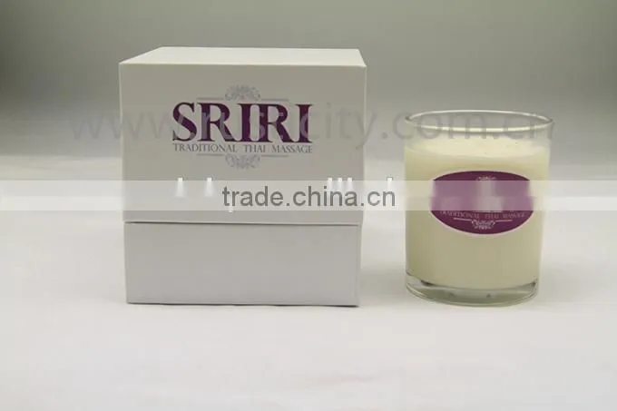 Aroma fragrance factory price natural essential oil massage candle in bulk