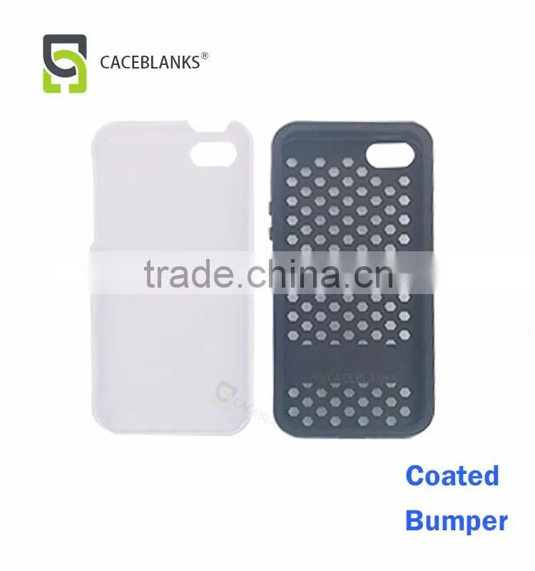 factory supplier sublimation case 3d film sublimation bumper phone case high quality coated case for iphone5 6 plus coating