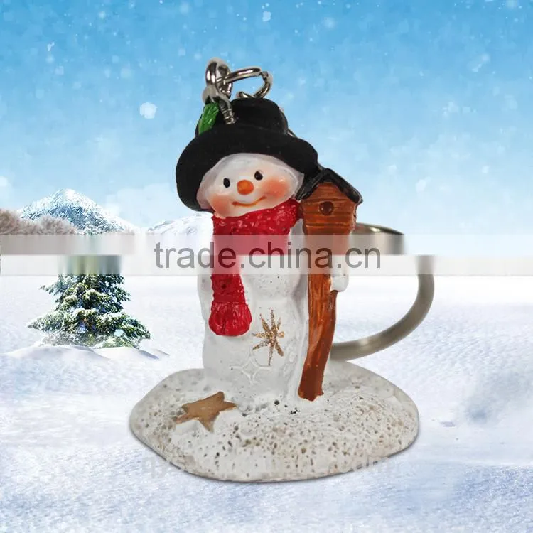 Snow man custom fashion key chain
