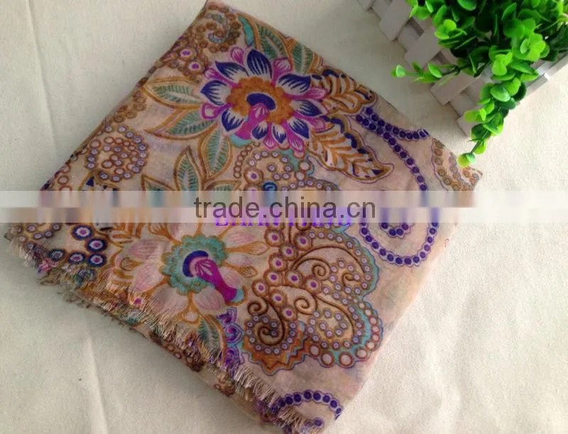 China factory custom women red fashion scarf,printed scarf,pashmina scarf