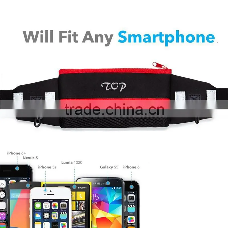 Outdoor waist bag for phone ,keys, cards, money & Hotsale unisex Running waist bag