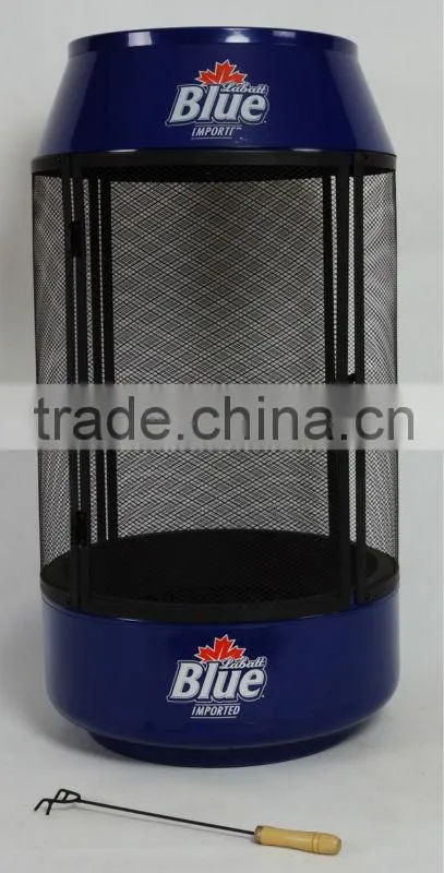 Heat resistant bottle shaped fire pit