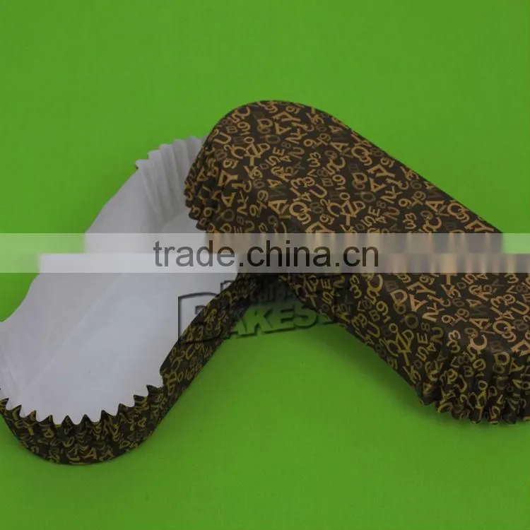 Factory price windmill alphabet patterns small size boat shape paper cakecups liners/custom cupcake liners