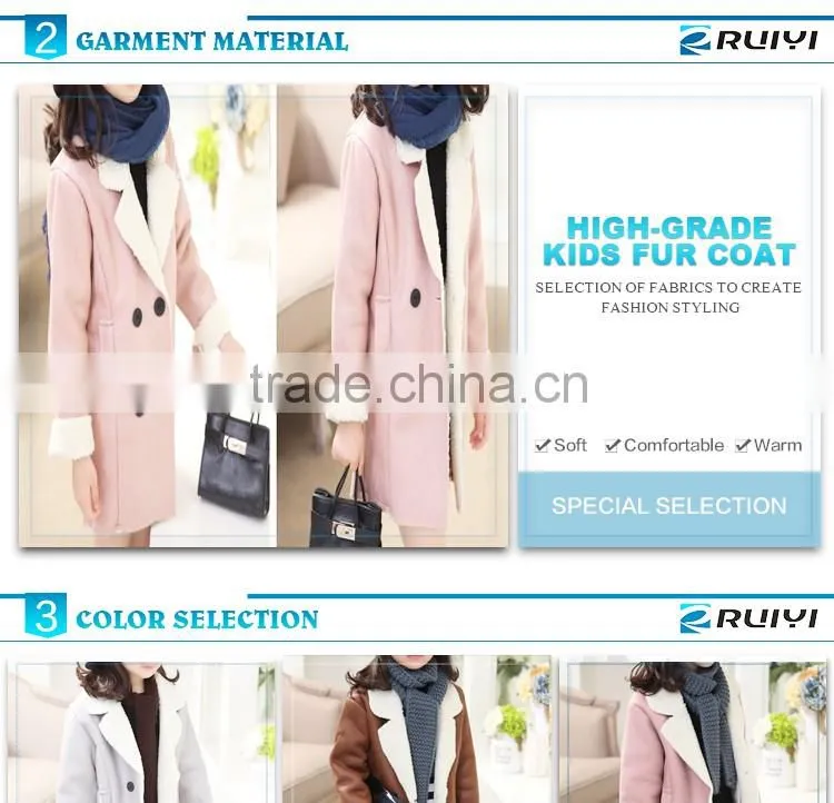 high quality baby girl faux fur winter coats