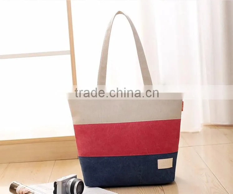 Cheap fashion beach bag canvas bag