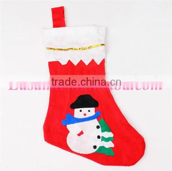 Cheap wholesale christmas supplies plain santa christmas stocking
