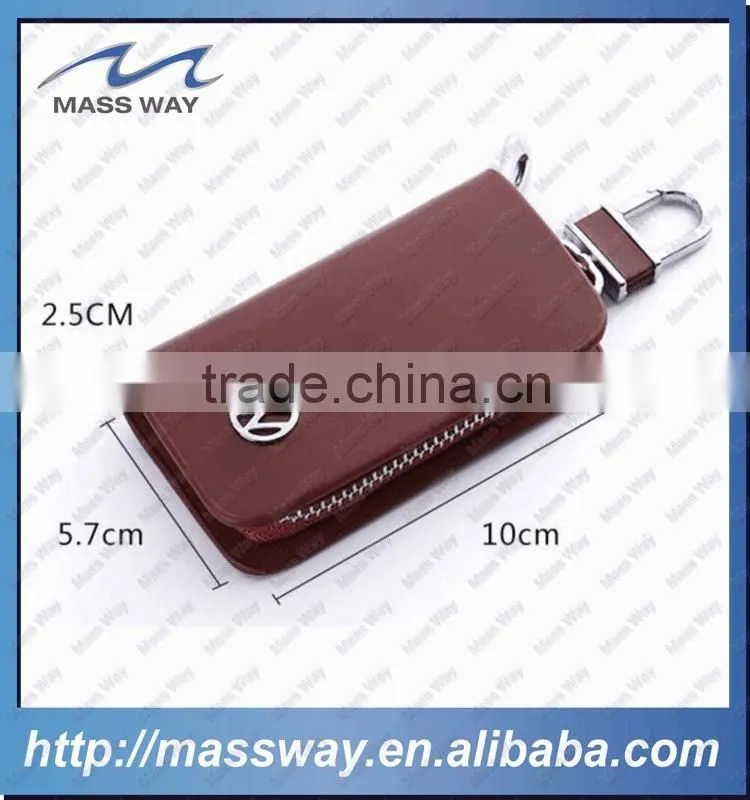 promotional custom fashion leather car key case