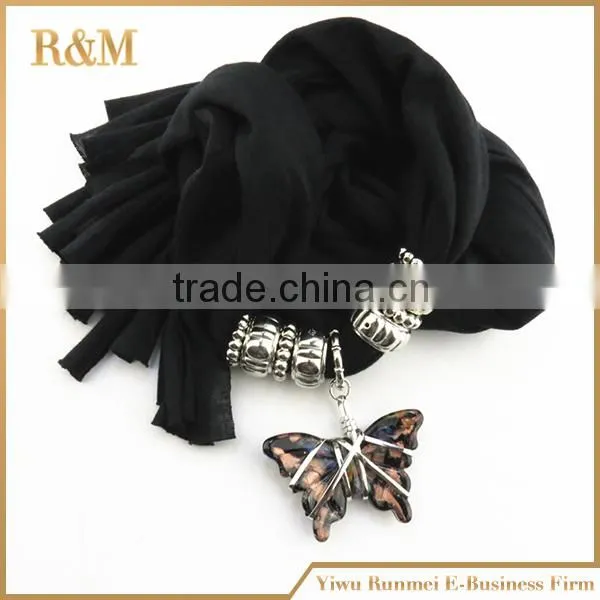 Factory supplier newest custom design jewelry pendant scarf with good offer