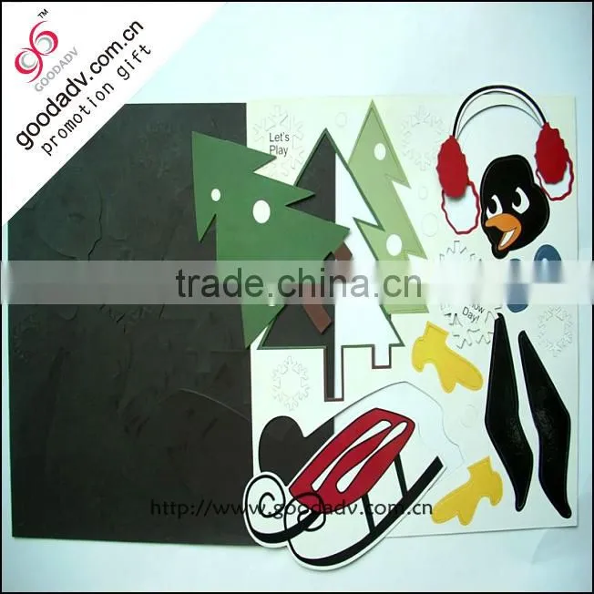 Classical magnetic educational toy die cutting kids puzzle mat