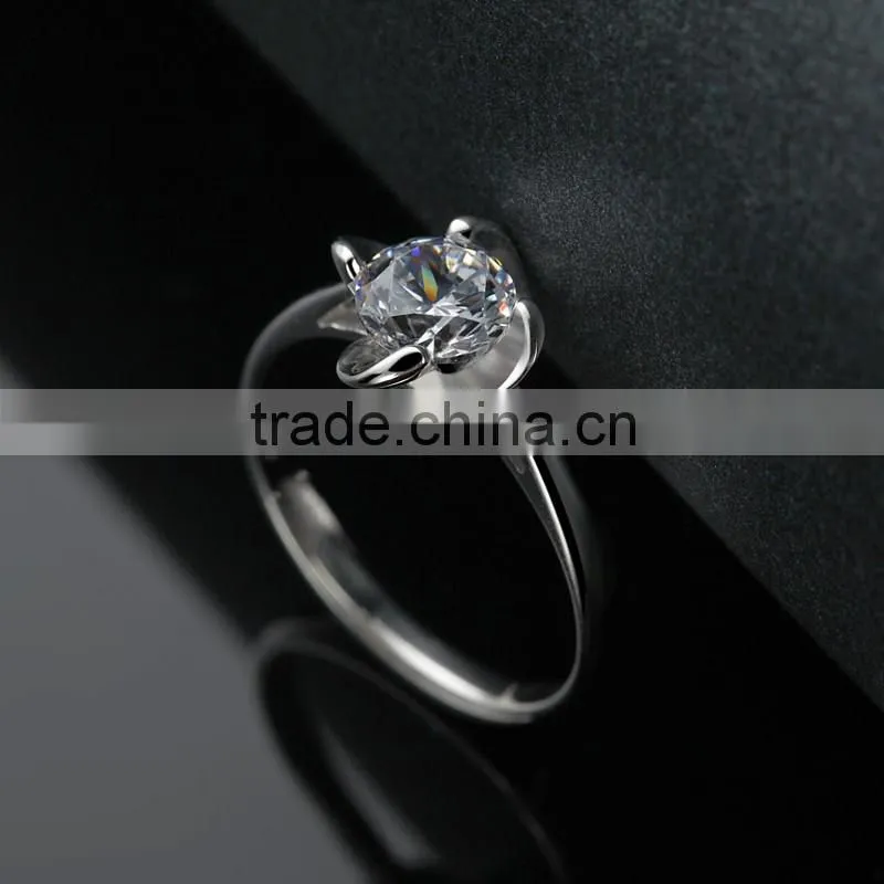 christmas gift S925 silver dimond jewelry ring for girlfriend