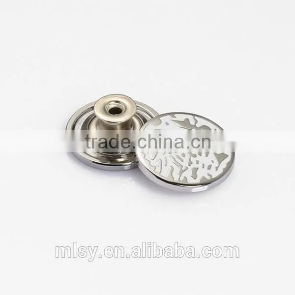 Hot sale classical snap buttons for garment jeans buttons and rivets