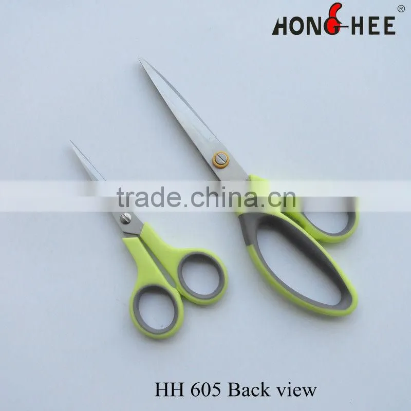 Stainless steel double injection handle kitchen scissors