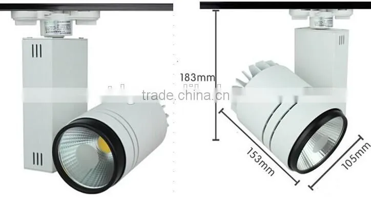 3 Years Warranty 10w 20w 30watt adjustable led showroom track light 3 phase 4 wire (TongDa)